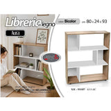 gicos mobile libreria aura bianco e rovere 80x24xh 93 cm ean 8025569931857