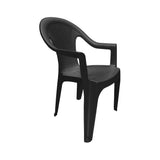 grand soleil sedia con braccioli tressi effetto rattan colore antracite ean 8005465965491