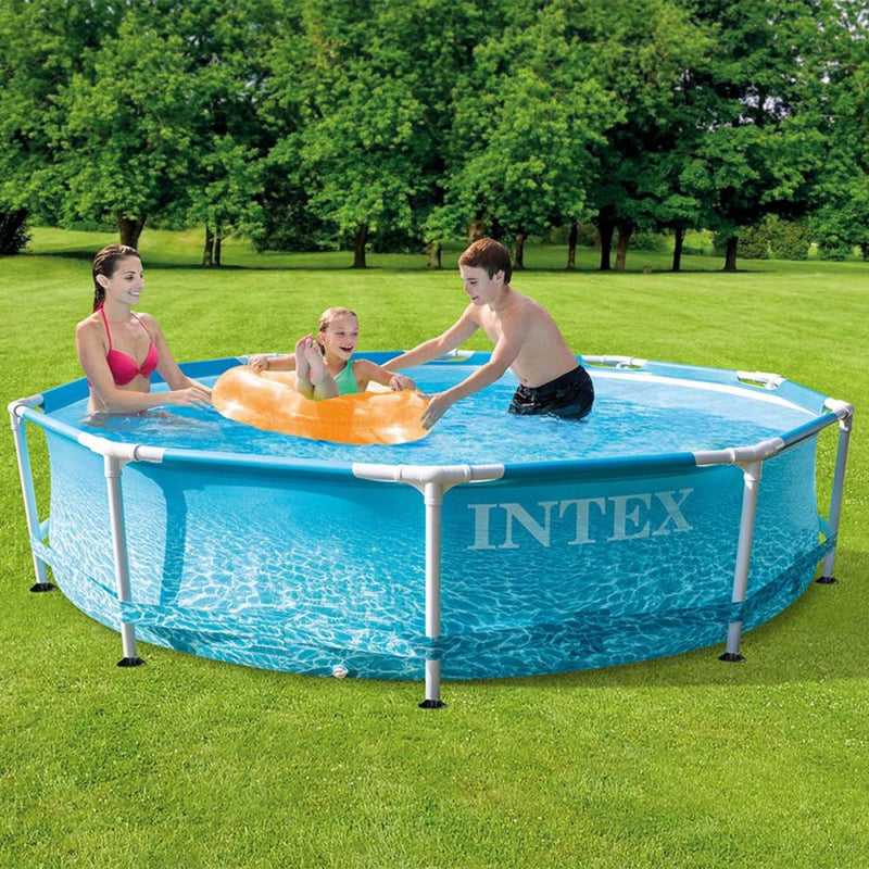 intex italia intex set piscina metal frame tonda 305x76cm ean 6941057420608