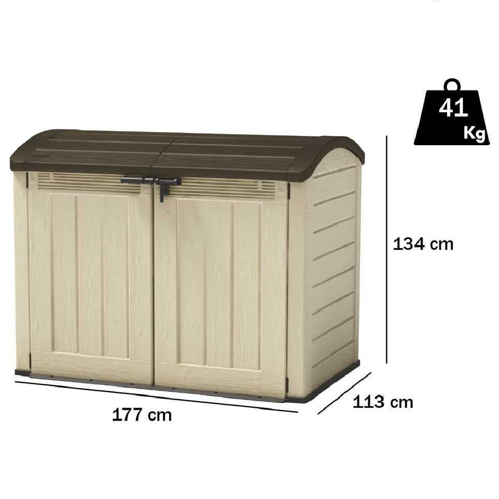 keter armadio portattrezzi out ultra 177x113x134 cm ean 7290106922471