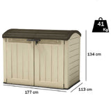 keter armadio portattrezzi out ultra 177x113x134 cm ean 7290106922471