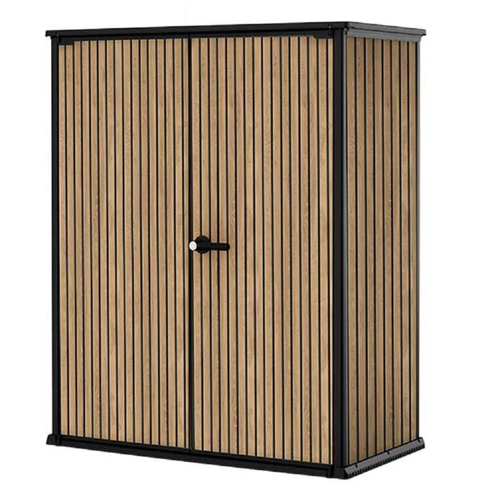 keter armadio portattrezzi signature doghe 140x73x170 ean 7290112638694