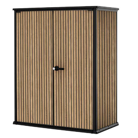 keter armadio portattrezzi signature doghe 140x73x170 ean 7290112638694