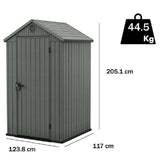 keter casetta darwin evotech verde 124x117x205 cm ean 7290112638366