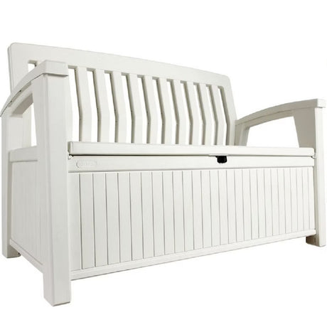 keter panchina cassapanca patio bianca 133x61x89 cm ean 7290106932067