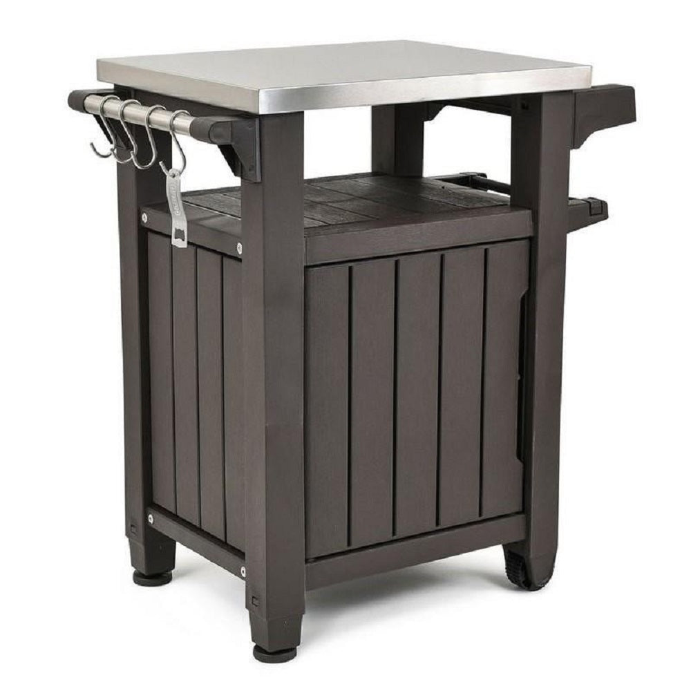keter tavolino unity per bbq resina grafite 70x54x90cm ean 7290106931374