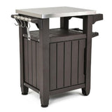 keter tavolino unity per bbq resina grafite 70x54x90cm ean 7290106931374