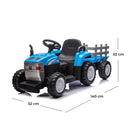 lamas toys trattore rimorchio radiocomandato 12v blu ean 0735720237770