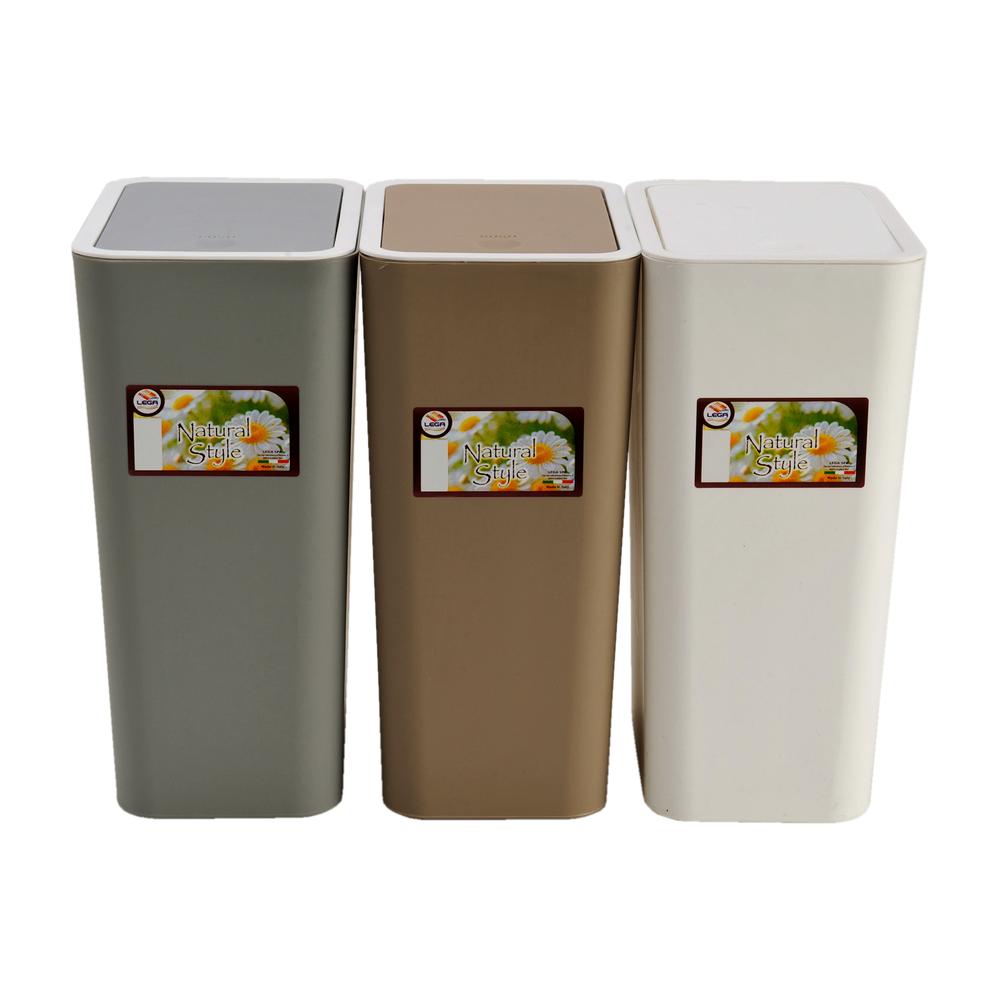lega pattumiera 10lt con pulsante 3 colori assortiti ean 8004459017024