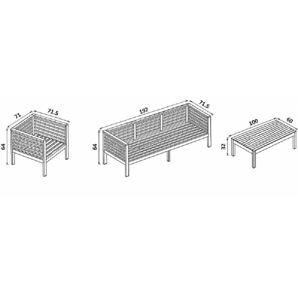 levico set salotto stoccolma acacia 5 posti 1 tavolino ean 8934951113828