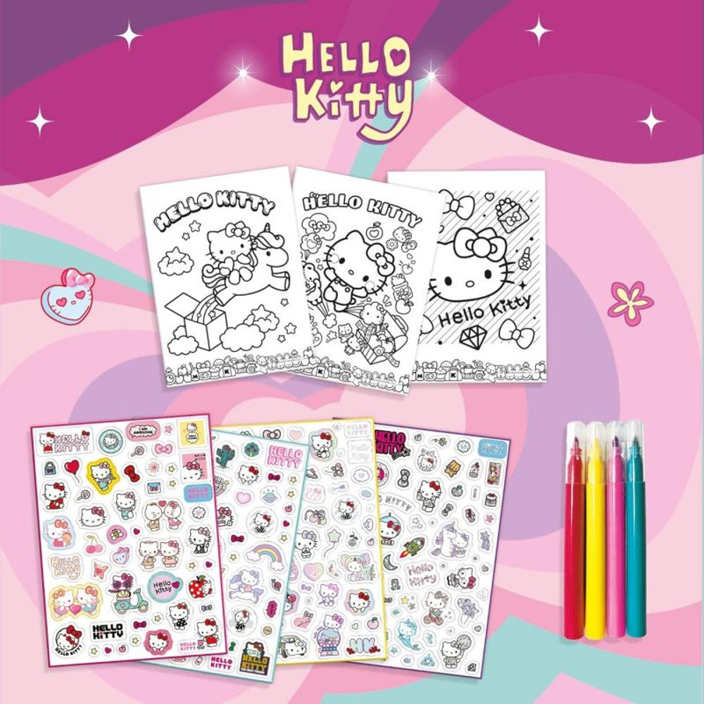 lisciani hello kitty super stickers colouring ean 9788833513331
