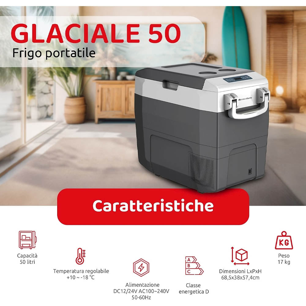 melchioni frigorifero portatile glaciale 50 classe d ean 8006012376173