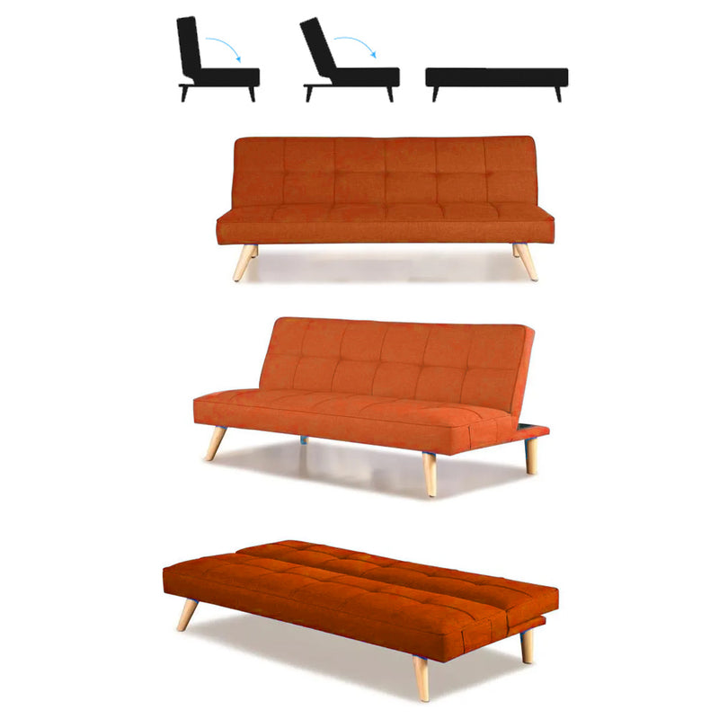 mirada divano letto flore arancio stile futon giapponese ean 8051944710793