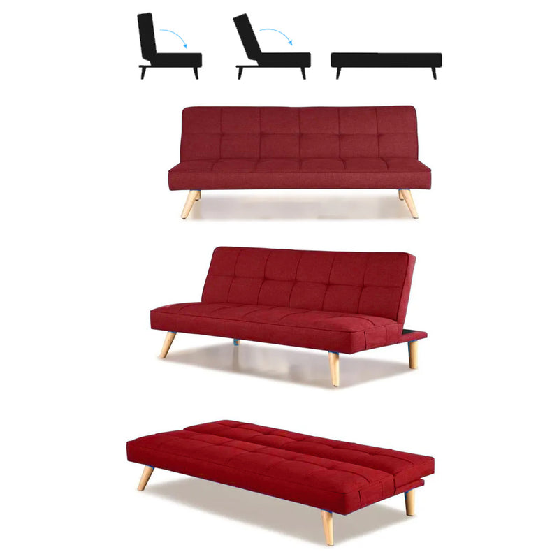 mirada divano letto flore bordeaux stile futon giapponese ean 8051944710786