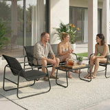mirada set relax alba grigio scuro acciaio textilene ean 8051944711950