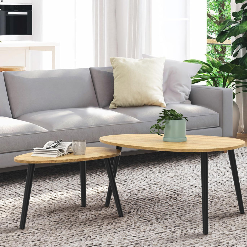 mirada set tavolini bicco 2pz 6040 rovere ean 8051944718805