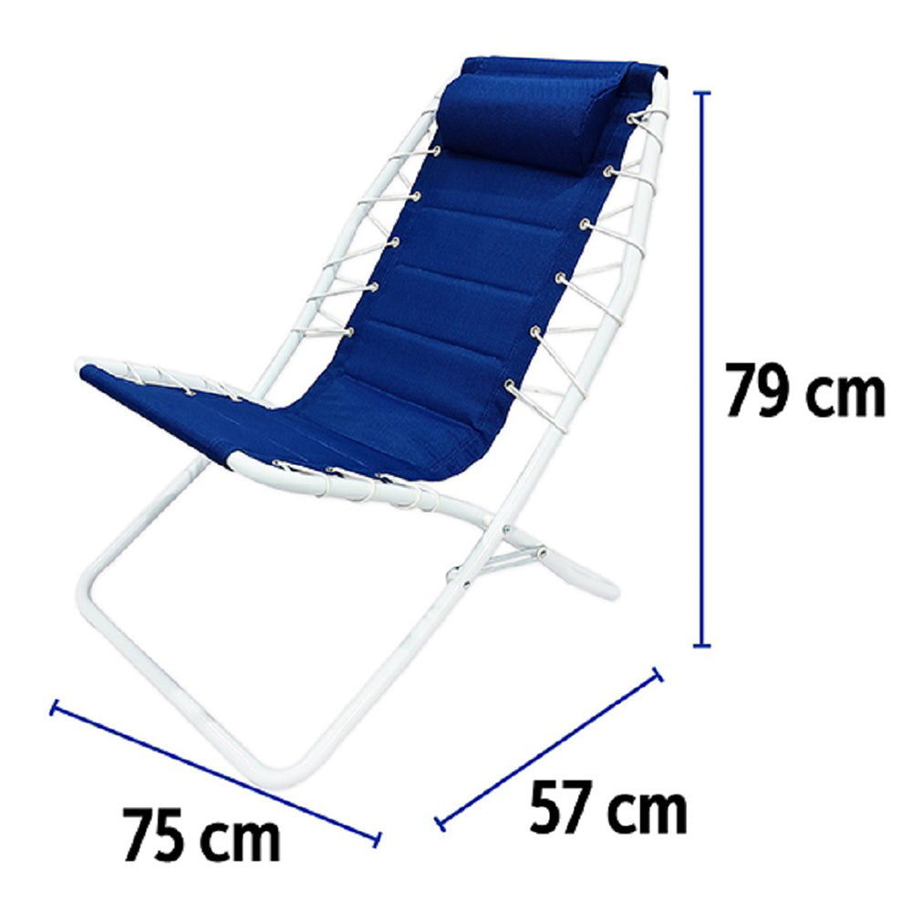 mirada spiaggina textilene 75x57x79cm blu ean 8024972159131