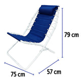 mirada spiaggina textilene 75x57x79cm blu ean 8024972159131