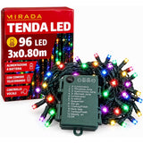 mirada tenda a batteria 96 led multicolor 3x0 80 mt ean 8051944716214