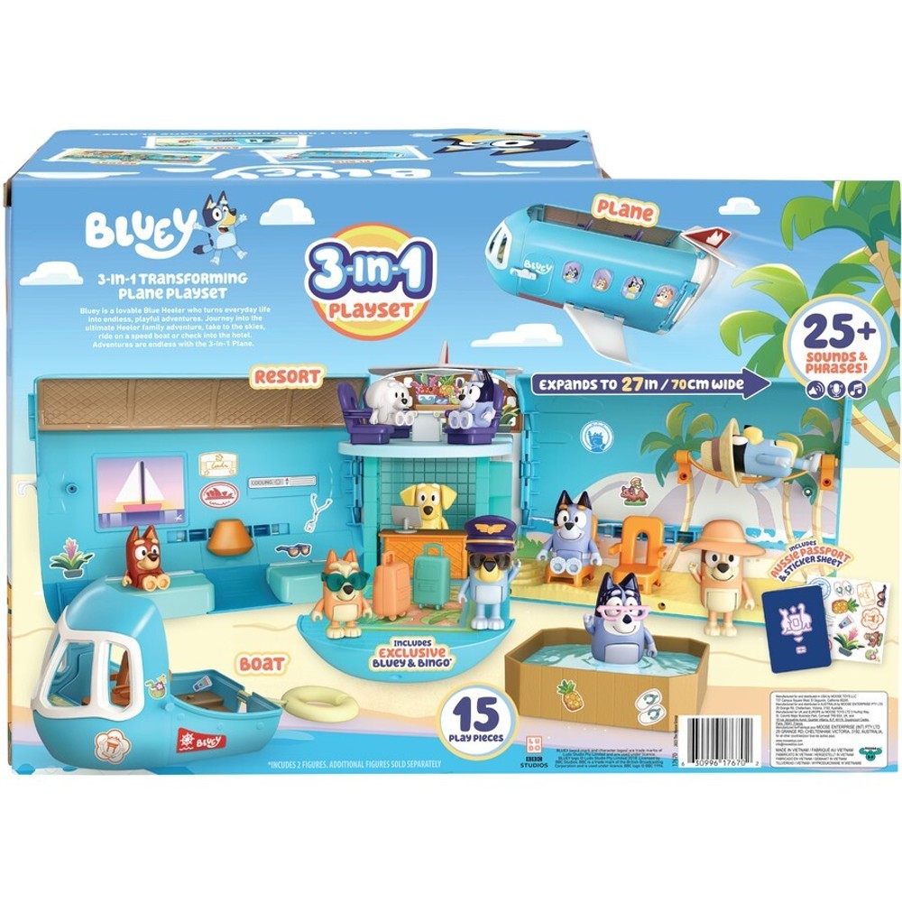 moose toys bluey aereoplano trasformabile 3in1 ms ean 0630996176702