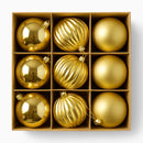 nbr pallina di natale oro 8 cm conf 9pz 3 decori ean 9972016912138