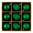 nbr pallina di natale verde 8 cm conf 9pz 3 decori ean 9972016912152