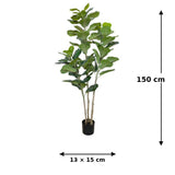 nbr pianta artificiale ficus multifoglia 3 rami 150 cm ean 8051944714067