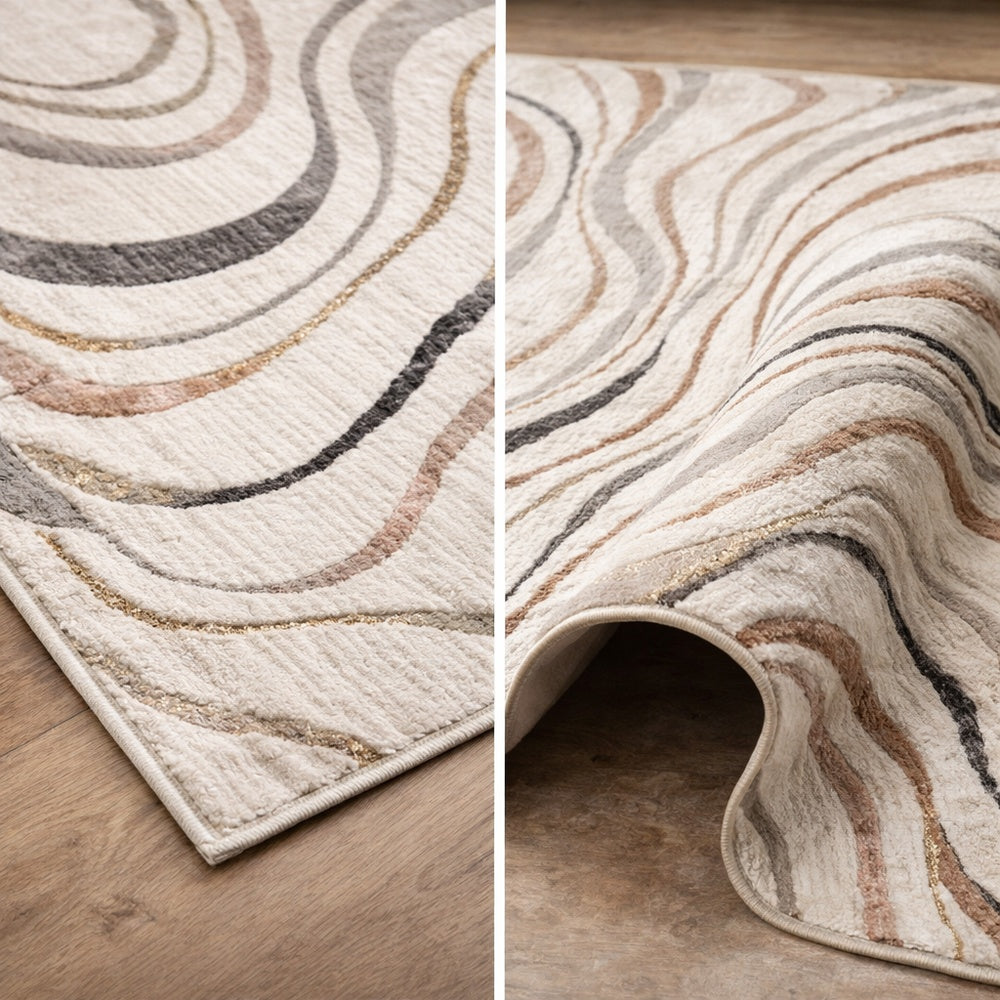 nbr tappeto castro beige effetto legno 150x220 cm ean 9972016923073