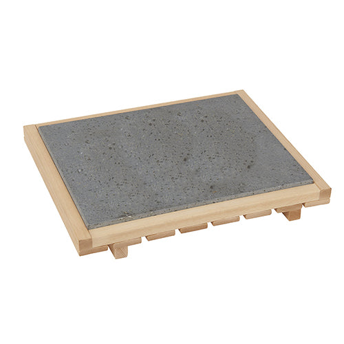 Mottinox Piastra Lavica Siciliana 30x30cm Con Base Legno - Per Cucina Senza Olio - Foto 4