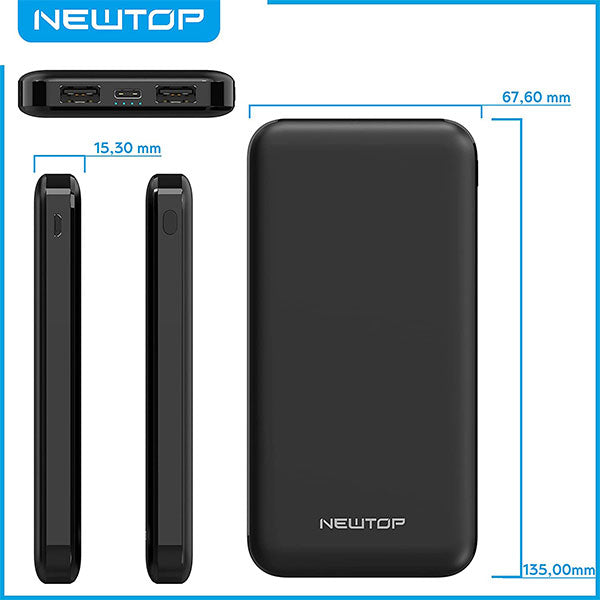 immagine-2-newtop-power-bank-mh10000-nero-newtop-pb30-ean-8059822420642