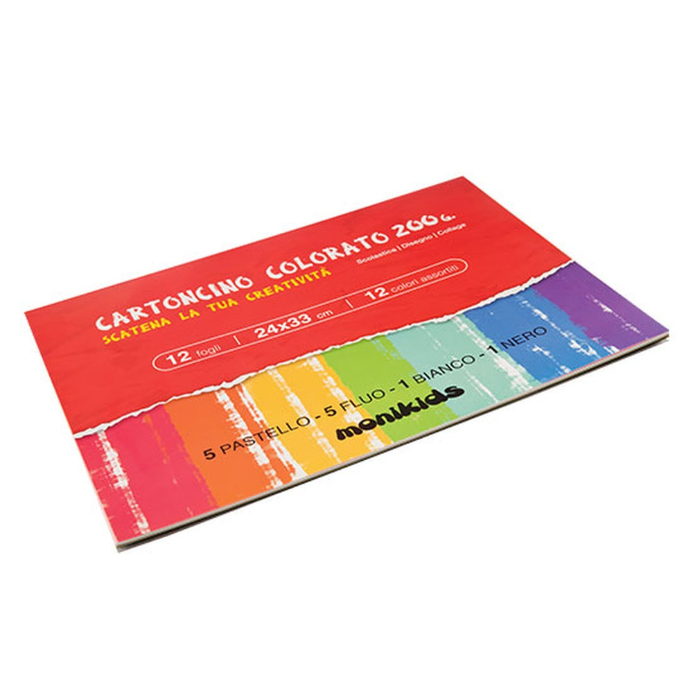 nikoffice blocchi di carta 24 x33 cm 12 colori assortiti ean 8033593093472