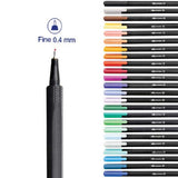 nikoffice fineliner punta fine 04 mm confezione 24 colori ean 8051818035106