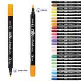 nikoffice pennarelli doppia punta 6 pz pastel ean 8051818020966