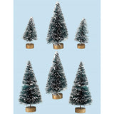 rossi rosa set 8 alberi per presepe 5 e 8 cm ean 8018623020062