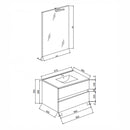 savini complemento bagno easy 60 2 cassetti con specchio ean 5945846124570