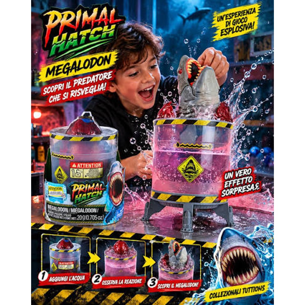 spin master primal hatch lo squalo megalodonte ean 0681147126930