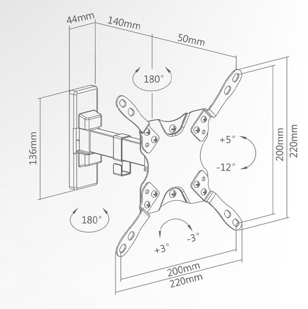 Supporto Tv Super 13-42  Extra Slim 2s