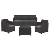 toomax set artemide 2 poltrone 1divano 1 tavolo antracite ean 8009371055239