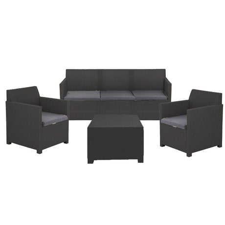 toomax set artemide 2 poltrone 1divano 1 tavolo antracite ean 8009371055239