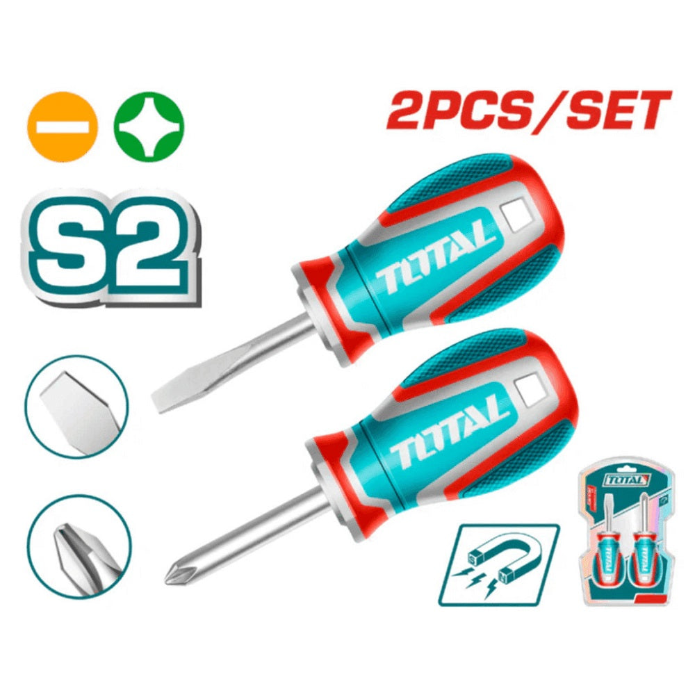 total cacciaviti mini piatto sl6 5 e croce ph2 set 2 pz ean 6942210227850