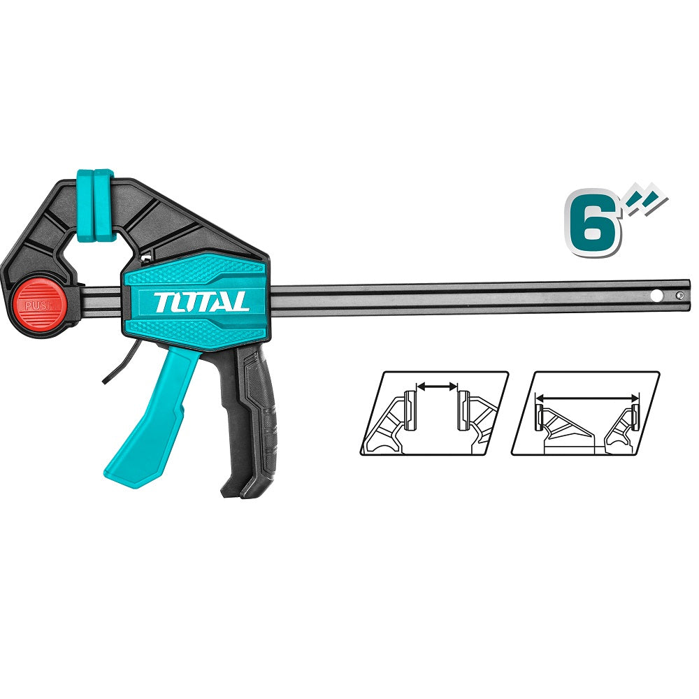 total morsetto a barra rapida total 15x6 cm ean 6925582156218