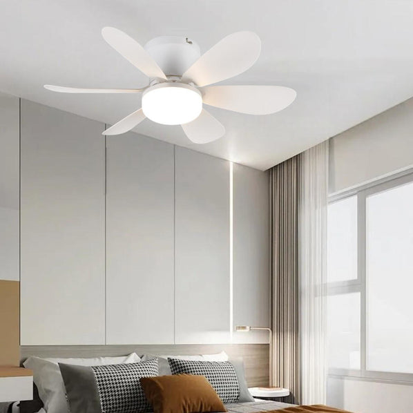 trio lighiting ventilatore da soffitto con plafoniera led 8w ean 4017807643695