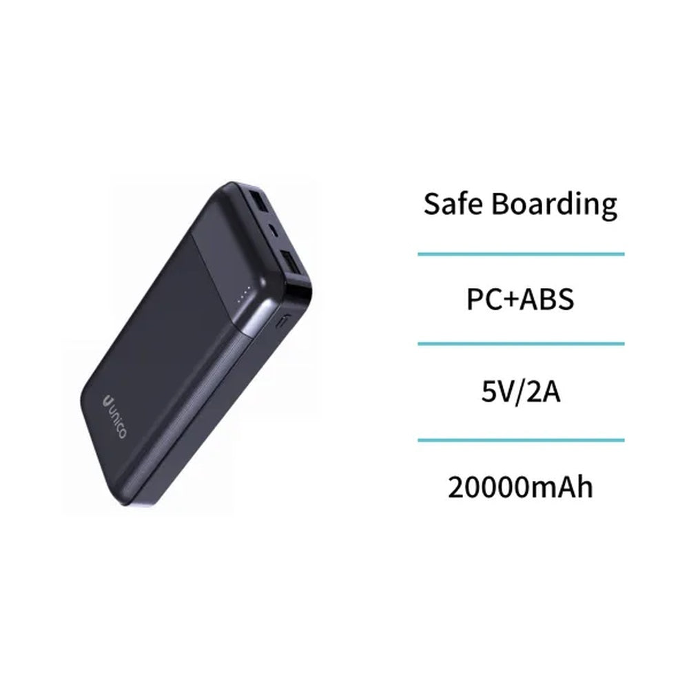 unico power bank 20000 mah nero ean 8435719624735
