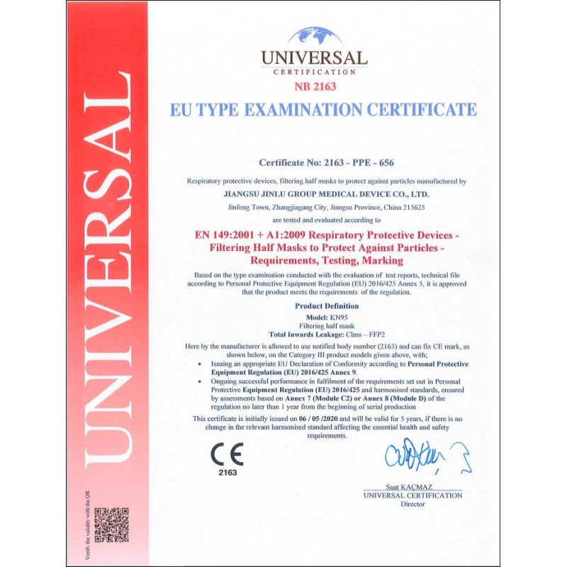 immagine-2-universal-mascherina-ffp2-monouso-nr-kn95-ce2163-bianca-ean-8029947348602