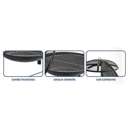 viscio braciere carbone 77cm xh40 211831 ean 8027458203380