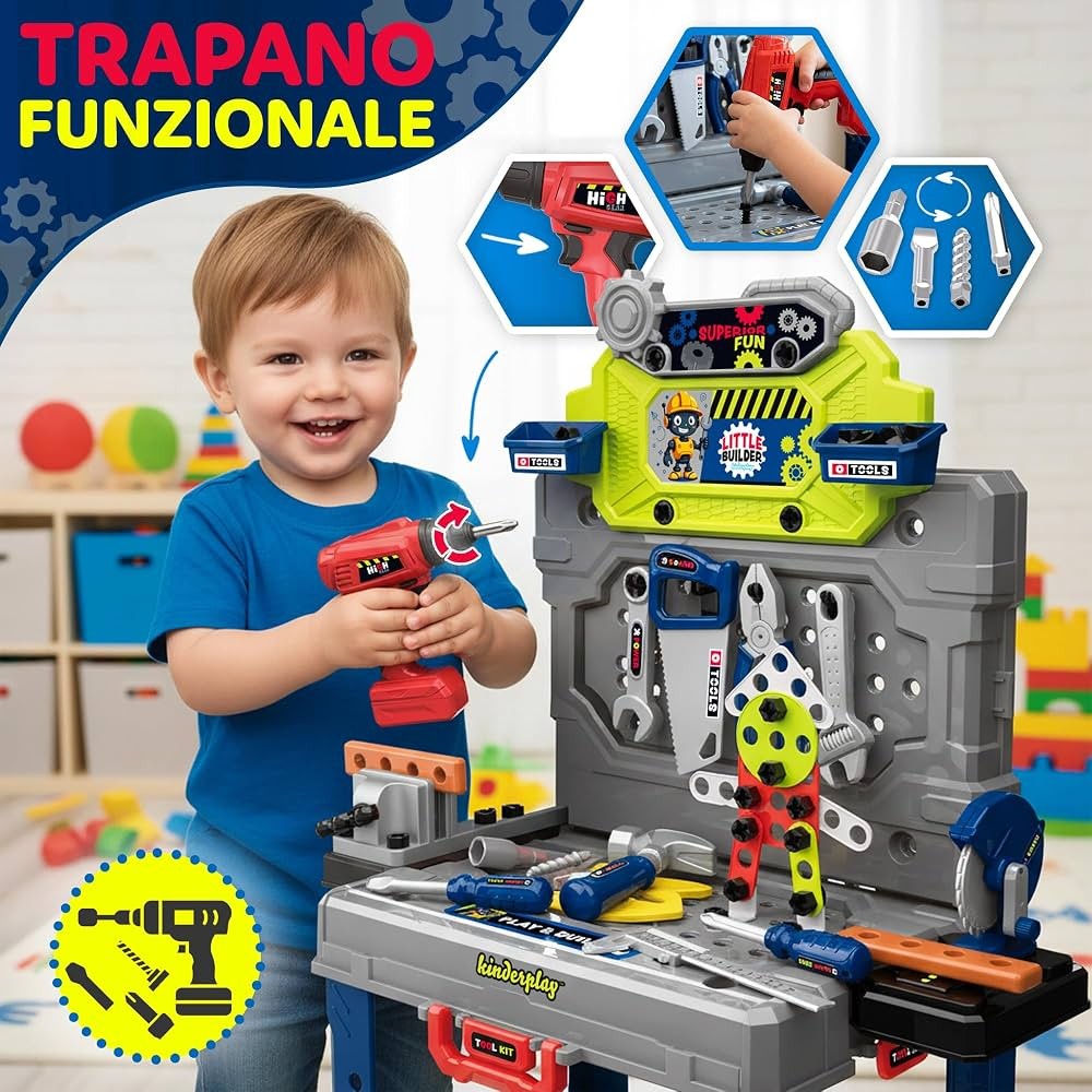 w toy banco lavoro con valigetta ean 8014966430179