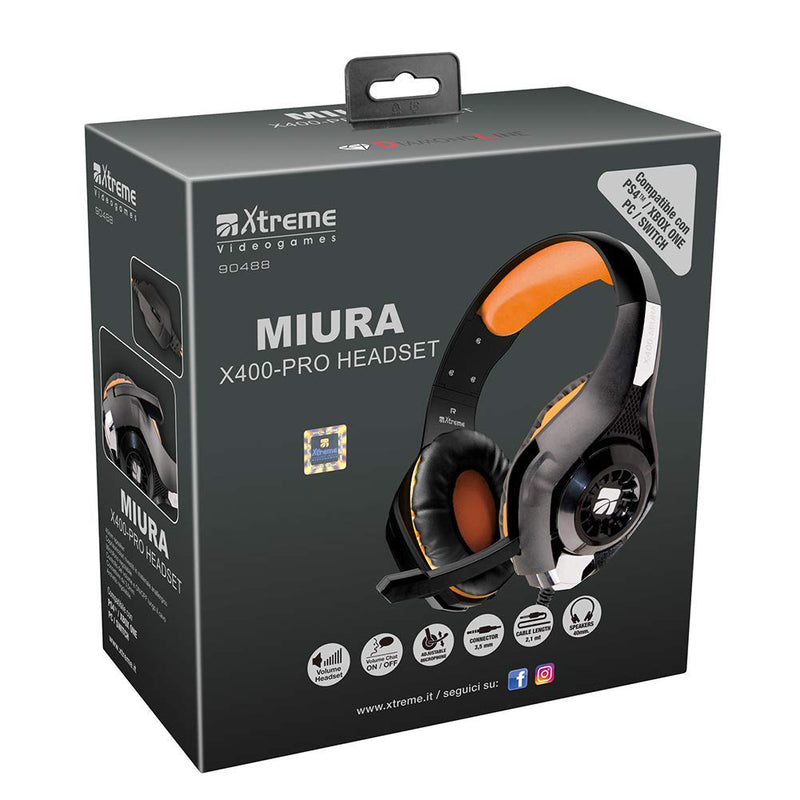 Cuffie Gaming Miura Con Microfono 90488 Xtreme