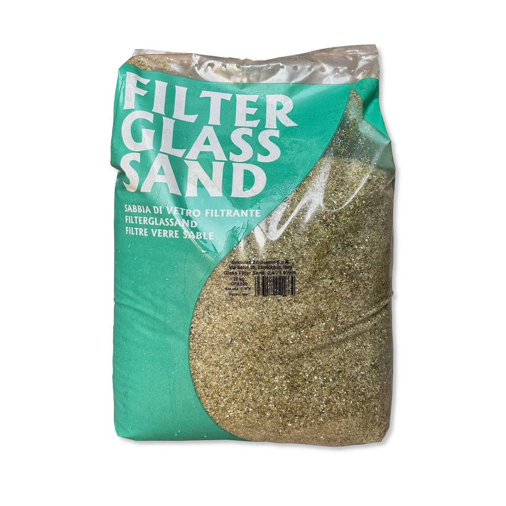 zandobbio sabbia filtrazione piscine vetro 04 16 mm 20 kg ean 8033182021664