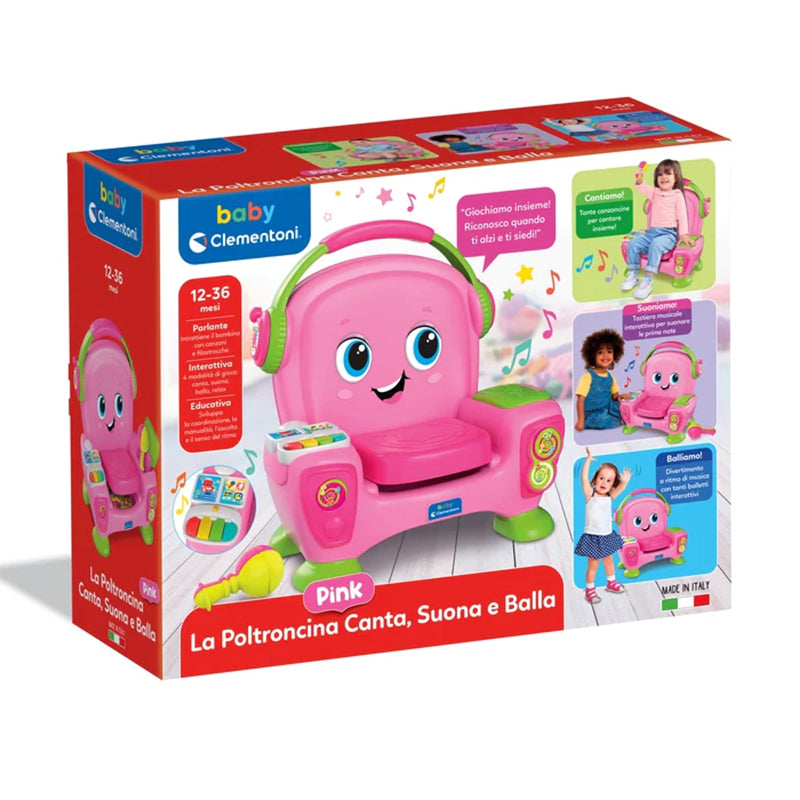 immagine-3-clementoni-poltroncina-canta-e-suona-pink-clementoni-17755-ean-8005125177554
