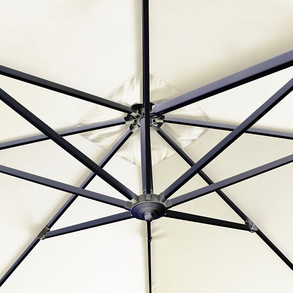 Telo Di Ricambio Per Ombrellone - 2.5x2.5m, 8 Stecche, Ecrù, Poliestere 180g/mq, Con Airvent - Foto 7